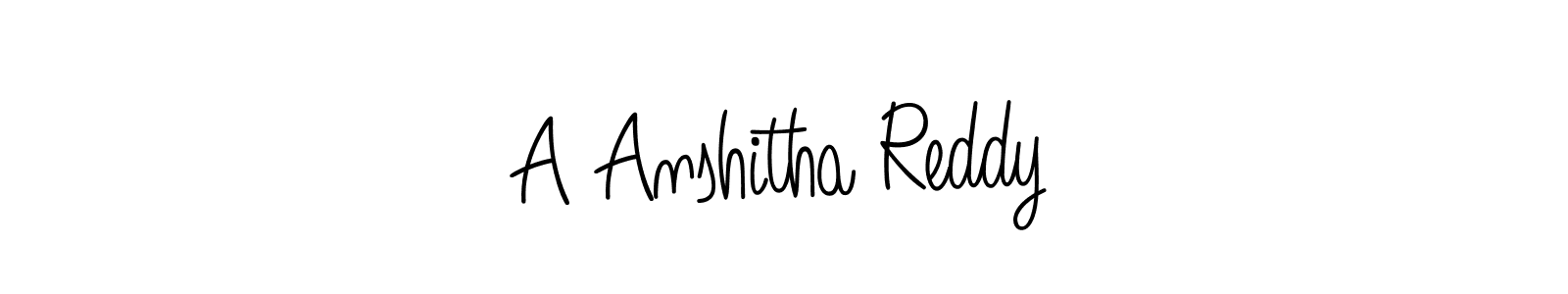 Make a short A Anshitha Reddy signature style. Manage your documents anywhere anytime using Angelique-Rose-font-FFP. Create and add eSignatures, submit forms, share and send files easily. A Anshitha Reddy signature style 5 images and pictures png
