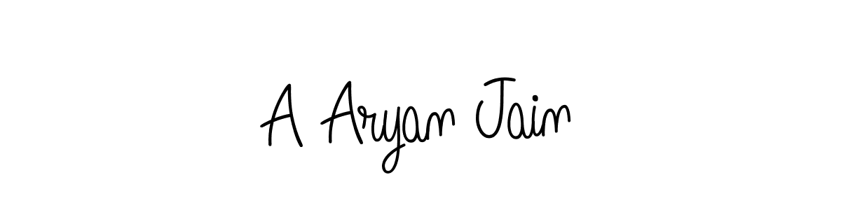 Also we have A Aryan Jain name is the best signature style. Create professional handwritten signature collection using Angelique-Rose-font-FFP autograph style. A Aryan Jain signature style 5 images and pictures png