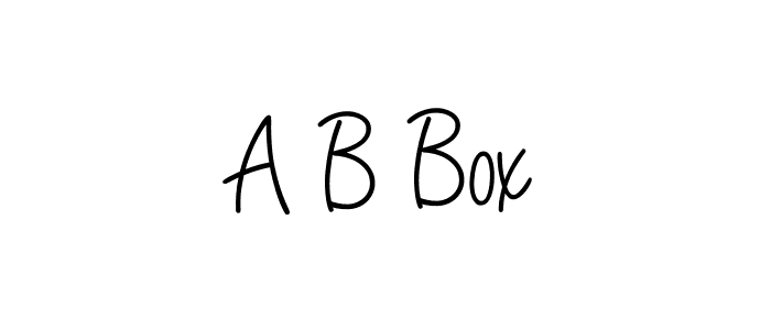 How to Draw A B Box signature style? Angelique-Rose-font-FFP is a latest design signature styles for name A B Box. A B Box signature style 5 images and pictures png