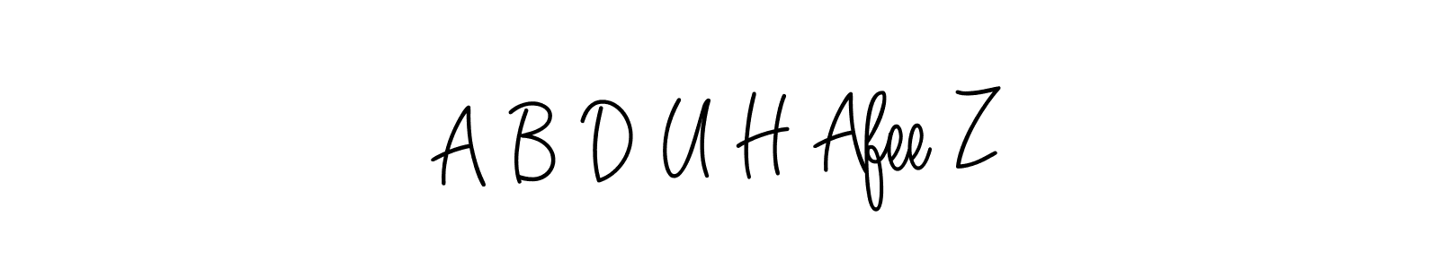 Create a beautiful signature design for name A B D U H Afee Z. With this signature (Angelique-Rose-font-FFP) fonts, you can make a handwritten signature for free. A B D U H Afee Z signature style 5 images and pictures png