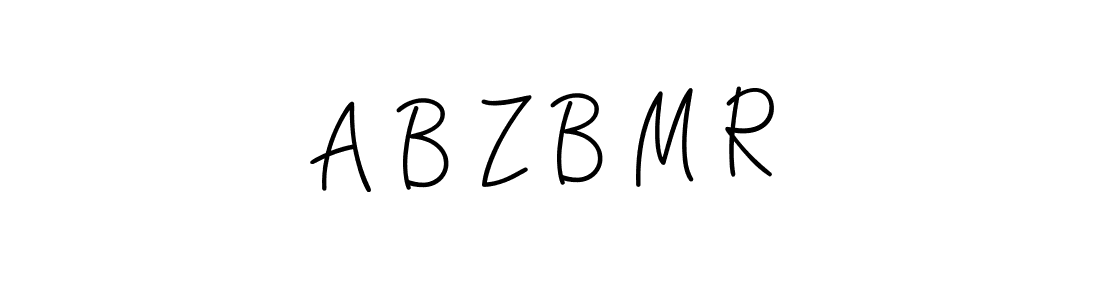 Use a signature maker to create a handwritten signature online. With this signature software, you can design (Angelique-Rose-font-FFP) your own signature for name A B Z B M R. A B Z B M R signature style 5 images and pictures png