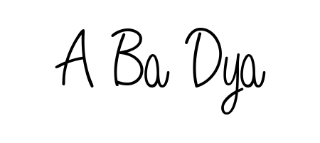 Also we have A Ba Dya name is the best signature style. Create professional handwritten signature collection using Angelique-Rose-font-FFP autograph style. A Ba Dya signature style 5 images and pictures png