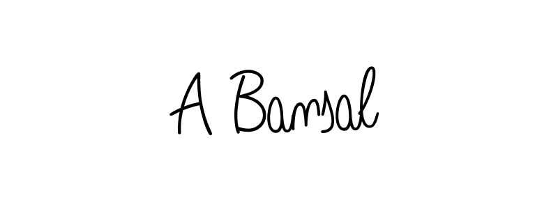 if you are searching for the best signature style for your name A Bansal. so please give up your signature search. here we have designed multiple signature styles  using Angelique-Rose-font-FFP. A Bansal signature style 5 images and pictures png