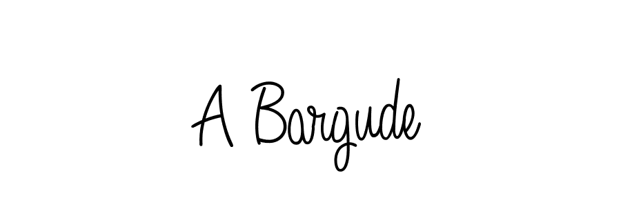 How to make A Bargude name signature. Use Angelique-Rose-font-FFP style for creating short signs online. This is the latest handwritten sign. A Bargude signature style 5 images and pictures png