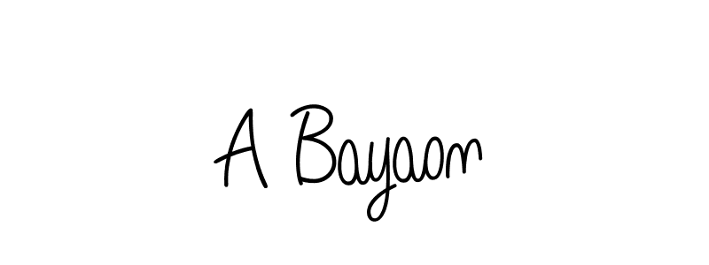 Best and Professional Signature Style for A Bayaon. Angelique-Rose-font-FFP Best Signature Style Collection. A Bayaon signature style 5 images and pictures png