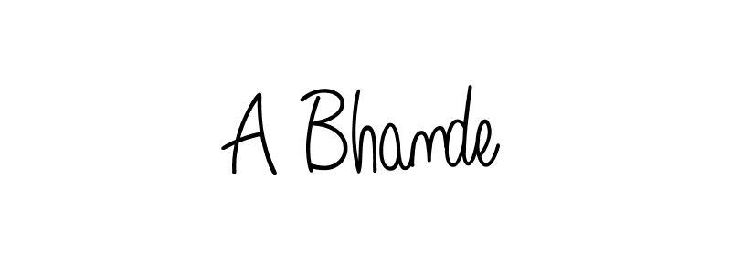 This is the best signature style for the A Bhande name. Also you like these signature font (Angelique-Rose-font-FFP). Mix name signature. A Bhande signature style 5 images and pictures png