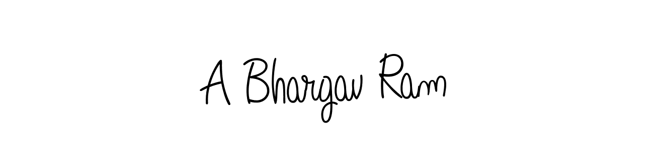 Use a signature maker to create a handwritten signature online. With this signature software, you can design (Angelique-Rose-font-FFP) your own signature for name A Bhargav Ram. A Bhargav Ram signature style 5 images and pictures png