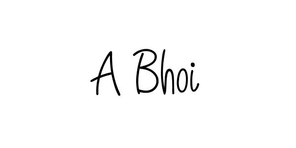 Here are the top 10 professional signature styles for the name A Bhoi. These are the best autograph styles you can use for your name. A Bhoi signature style 5 images and pictures png