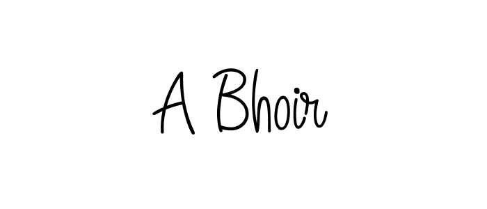 You should practise on your own different ways (Angelique-Rose-font-FFP) to write your name (A Bhoir) in signature. don't let someone else do it for you. A Bhoir signature style 5 images and pictures png