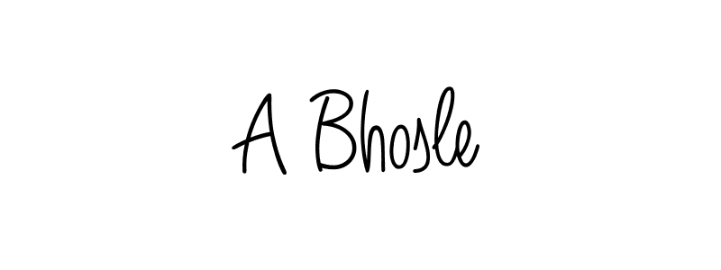 Make a beautiful signature design for name A Bhosle. With this signature (Angelique-Rose-font-FFP) style, you can create a handwritten signature for free. A Bhosle signature style 5 images and pictures png