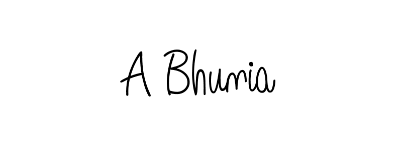 Make a beautiful signature design for name A Bhunia. Use this online signature maker to create a handwritten signature for free. A Bhunia signature style 5 images and pictures png