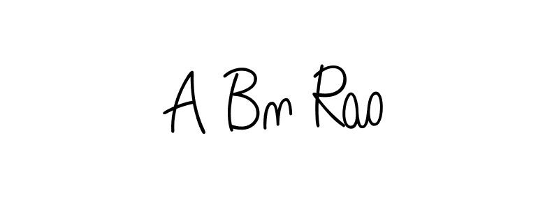 How to make A Bn Rao name signature. Use Angelique-Rose-font-FFP style for creating short signs online. This is the latest handwritten sign. A Bn Rao signature style 5 images and pictures png
