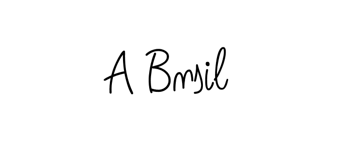 Use a signature maker to create a handwritten signature online. With this signature software, you can design (Angelique-Rose-font-FFP) your own signature for name A Bnsil. A Bnsil signature style 5 images and pictures png