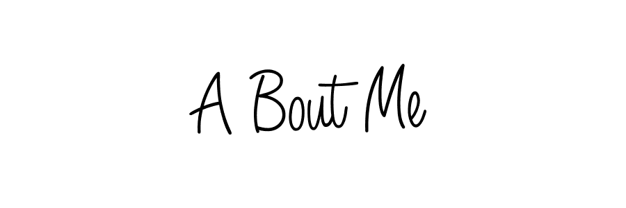 How to Draw A Bout Me signature style? Angelique-Rose-font-FFP is a latest design signature styles for name A Bout Me. A Bout Me signature style 5 images and pictures png