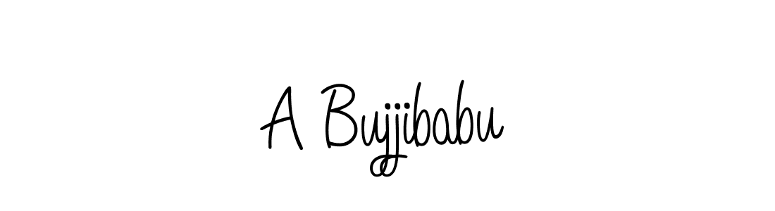 Design your own signature with our free online signature maker. With this signature software, you can create a handwritten (Angelique-Rose-font-FFP) signature for name A Bujjibabu. A Bujjibabu signature style 5 images and pictures png