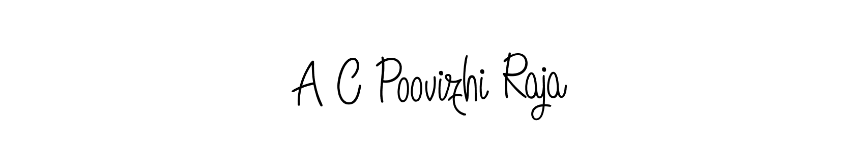 How to Draw A C Poovizhi Raja signature style? Angelique-Rose-font-FFP is a latest design signature styles for name A C Poovizhi Raja. A C Poovizhi Raja signature style 5 images and pictures png