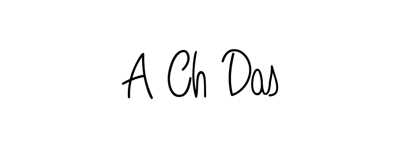 How to make A Ch Das name signature. Use Angelique-Rose-font-FFP style for creating short signs online. This is the latest handwritten sign. A Ch Das signature style 5 images and pictures png