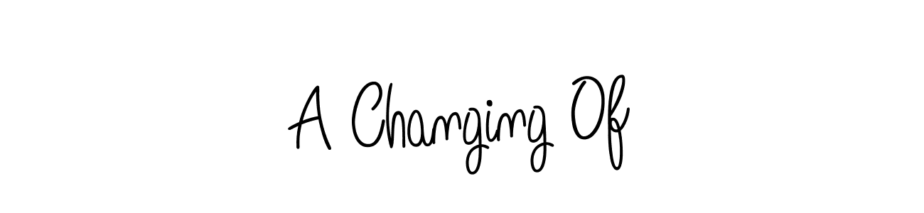 How to make A Changing Of name signature. Use Angelique-Rose-font-FFP style for creating short signs online. This is the latest handwritten sign. A Changing Of signature style 5 images and pictures png