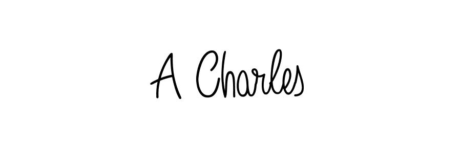 You should practise on your own different ways (Angelique-Rose-font-FFP) to write your name (A Charles) in signature. don't let someone else do it for you. A Charles signature style 5 images and pictures png