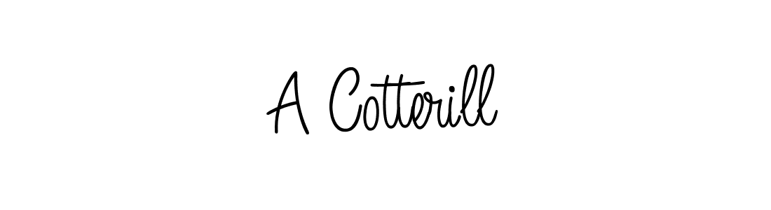 The best way (Angelique-Rose-font-FFP) to make a short signature is to pick only two or three words in your name. The name A Cotterill include a total of six letters. For converting this name. A Cotterill signature style 5 images and pictures png