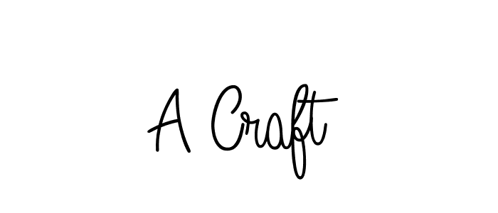 How to make A Craft signature? Angelique-Rose-font-FFP is a professional autograph style. Create handwritten signature for A Craft name. A Craft signature style 5 images and pictures png