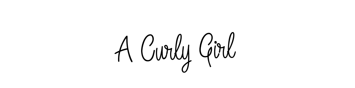 Make a beautiful signature design for name A Curly Girl. With this signature (Angelique-Rose-font-FFP) style, you can create a handwritten signature for free. A Curly Girl signature style 5 images and pictures png