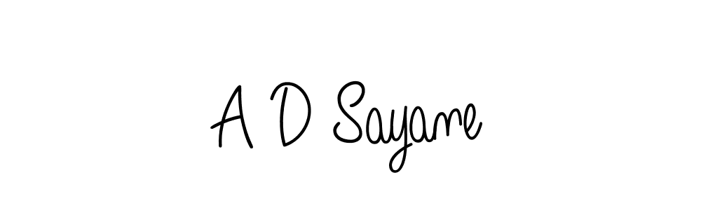 Make a beautiful signature design for name A D Sayane. Use this online signature maker to create a handwritten signature for free. A D Sayane signature style 5 images and pictures png