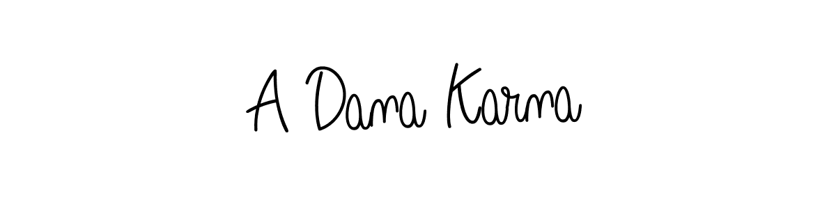 A Dana Karna stylish signature style. Best Handwritten Sign (Angelique-Rose-font-FFP) for my name. Handwritten Signature Collection Ideas for my name A Dana Karna. A Dana Karna signature style 5 images and pictures png