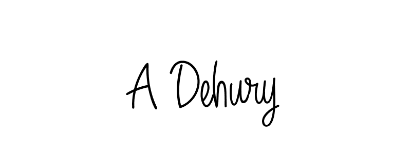 You should practise on your own different ways (Angelique-Rose-font-FFP) to write your name (A Dehury) in signature. don't let someone else do it for you. A Dehury signature style 5 images and pictures png
