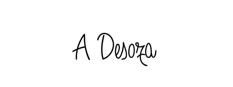 Best and Professional Signature Style for A Desoza. Angelique-Rose-font-FFP Best Signature Style Collection. A Desoza signature style 5 images and pictures png