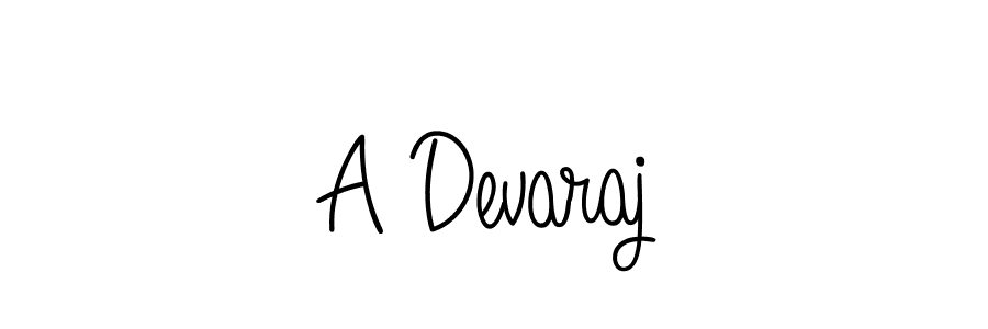 How to make A Devaraj name signature. Use Angelique-Rose-font-FFP style for creating short signs online. This is the latest handwritten sign. A Devaraj signature style 5 images and pictures png