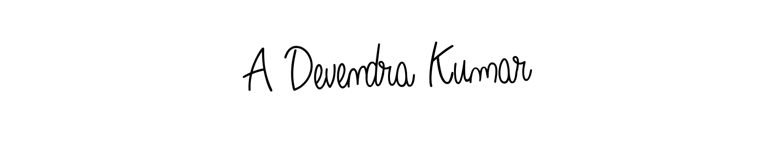 Make a beautiful signature design for name A Devendra Kumar. With this signature (Angelique-Rose-font-FFP) style, you can create a handwritten signature for free. A Devendra Kumar signature style 5 images and pictures png