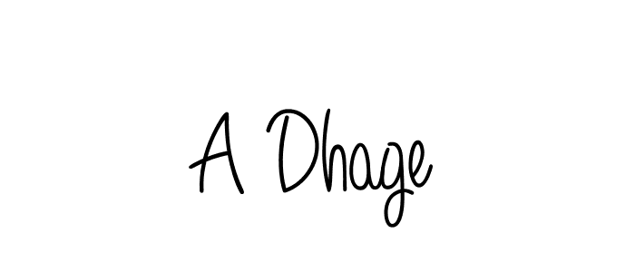 It looks lik you need a new signature style for name A Dhage. Design unique handwritten (Angelique-Rose-font-FFP) signature with our free signature maker in just a few clicks. A Dhage signature style 5 images and pictures png