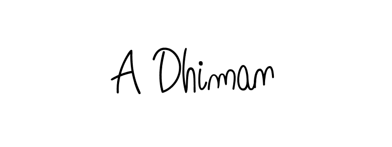 The best way (Angelique-Rose-font-FFP) to make a short signature is to pick only two or three words in your name. The name A Dhiman include a total of six letters. For converting this name. A Dhiman signature style 5 images and pictures png