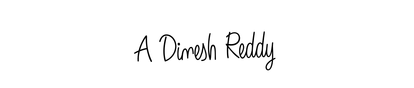 Design your own signature with our free online signature maker. With this signature software, you can create a handwritten (Angelique-Rose-font-FFP) signature for name A Dinesh Reddy. A Dinesh Reddy signature style 5 images and pictures png