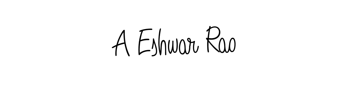 Also You can easily find your signature by using the search form. We will create A Eshwar Rao name handwritten signature images for you free of cost using Angelique-Rose-font-FFP sign style. A Eshwar Rao signature style 5 images and pictures png