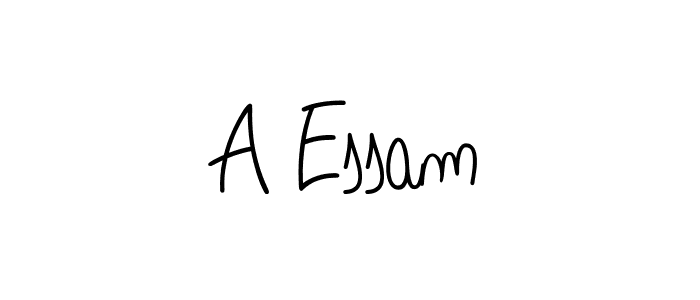 You should practise on your own different ways (Angelique-Rose-font-FFP) to write your name (A Essam) in signature. don't let someone else do it for you. A Essam signature style 5 images and pictures png