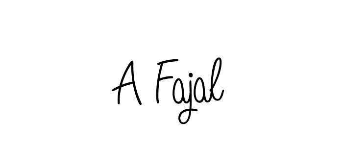 Also we have A Fajal name is the best signature style. Create professional handwritten signature collection using Angelique-Rose-font-FFP autograph style. A Fajal signature style 5 images and pictures png