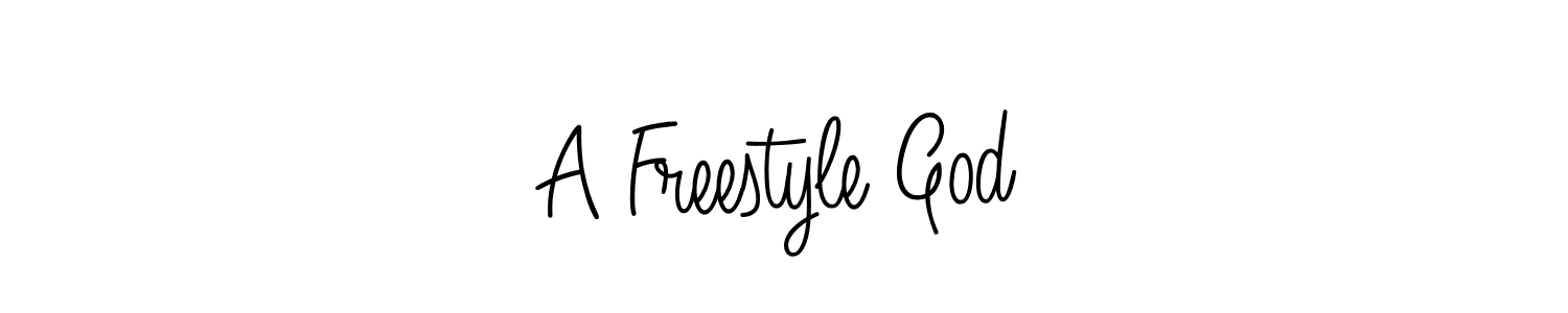 Create a beautiful signature design for name A Freestyle God. With this signature (Angelique-Rose-font-FFP) fonts, you can make a handwritten signature for free. A Freestyle God signature style 5 images and pictures png