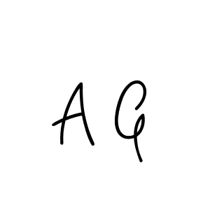 The best way (Angelique-Rose-font-FFP) to make a short signature is to pick only two or three words in your name. The name A G include a total of six letters. For converting this name. A G signature style 5 images and pictures png