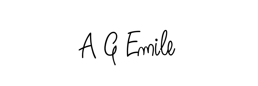 It looks lik you need a new signature style for name A G Emile. Design unique handwritten (Angelique-Rose-font-FFP) signature with our free signature maker in just a few clicks. A G Emile signature style 5 images and pictures png