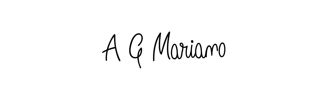 Make a beautiful signature design for name A G Mariano. Use this online signature maker to create a handwritten signature for free. A G Mariano signature style 5 images and pictures png