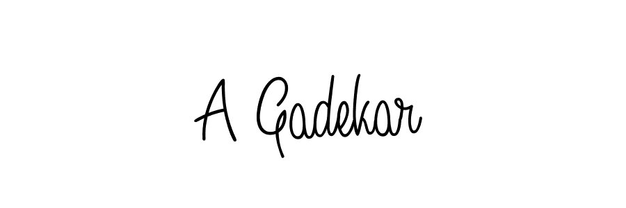 How to Draw A Gadekar signature style? Angelique-Rose-font-FFP is a latest design signature styles for name A Gadekar. A Gadekar signature style 5 images and pictures png