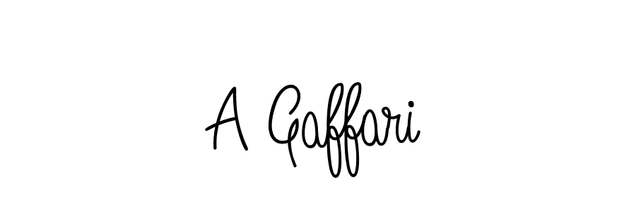 Use a signature maker to create a handwritten signature online. With this signature software, you can design (Angelique-Rose-font-FFP) your own signature for name A Gaffari. A Gaffari signature style 5 images and pictures png