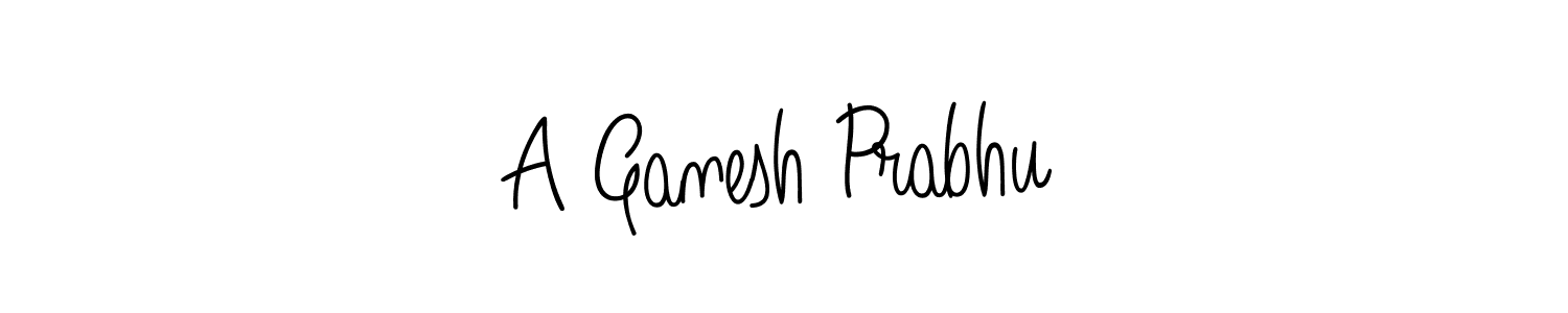 Design your own signature with our free online signature maker. With this signature software, you can create a handwritten (Angelique-Rose-font-FFP) signature for name A Ganesh Prabhu. A Ganesh Prabhu signature style 5 images and pictures png