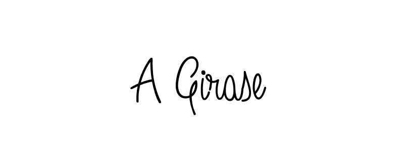 Use a signature maker to create a handwritten signature online. With this signature software, you can design (Angelique-Rose-font-FFP) your own signature for name A Girase. A Girase signature style 5 images and pictures png