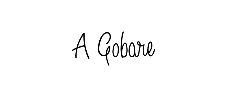 You should practise on your own different ways (Angelique-Rose-font-FFP) to write your name (A Gobare) in signature. don't let someone else do it for you. A Gobare signature style 5 images and pictures png
