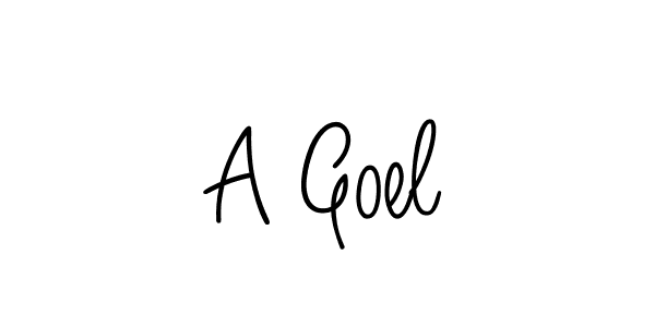 How to make A Goel name signature. Use Angelique-Rose-font-FFP style for creating short signs online. This is the latest handwritten sign. A Goel signature style 5 images and pictures png