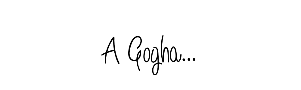 Also we have A Gogha... name is the best signature style. Create professional handwritten signature collection using Angelique-Rose-font-FFP autograph style. A Gogha... signature style 5 images and pictures png