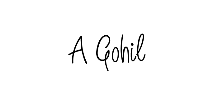 Also we have A Gohil name is the best signature style. Create professional handwritten signature collection using Angelique-Rose-font-FFP autograph style. A Gohil signature style 5 images and pictures png